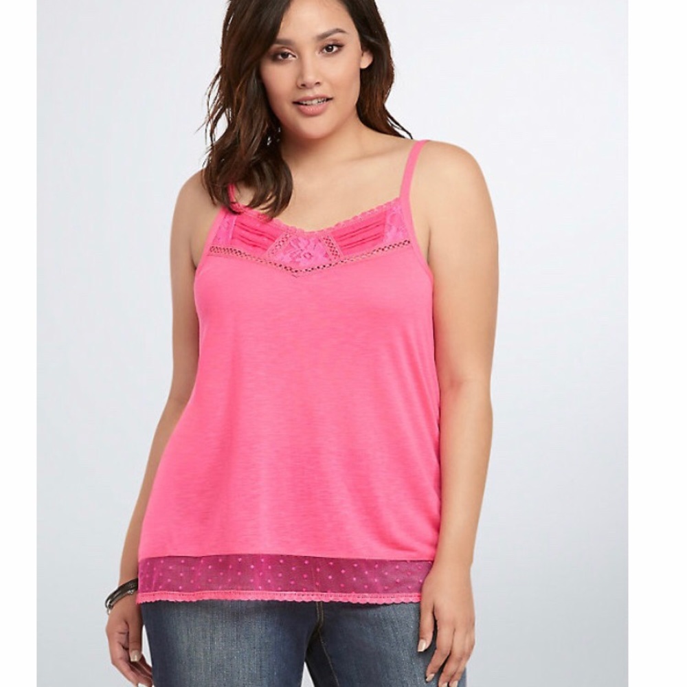 Torrid - hot pink cami.